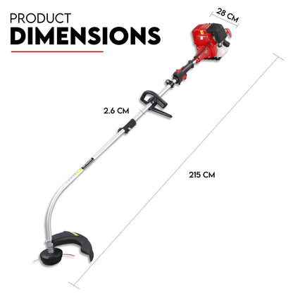 4 Stroke Curved Shaft Split Line Trimmer Whipper Snipper Cutter Garden Tool V379-SNPPERCV04