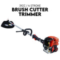 Whipper Snipper Straight Shaft Line Trimmer 31CC Pole Brush Cutter 4 STROKE V379-SNPPERST04