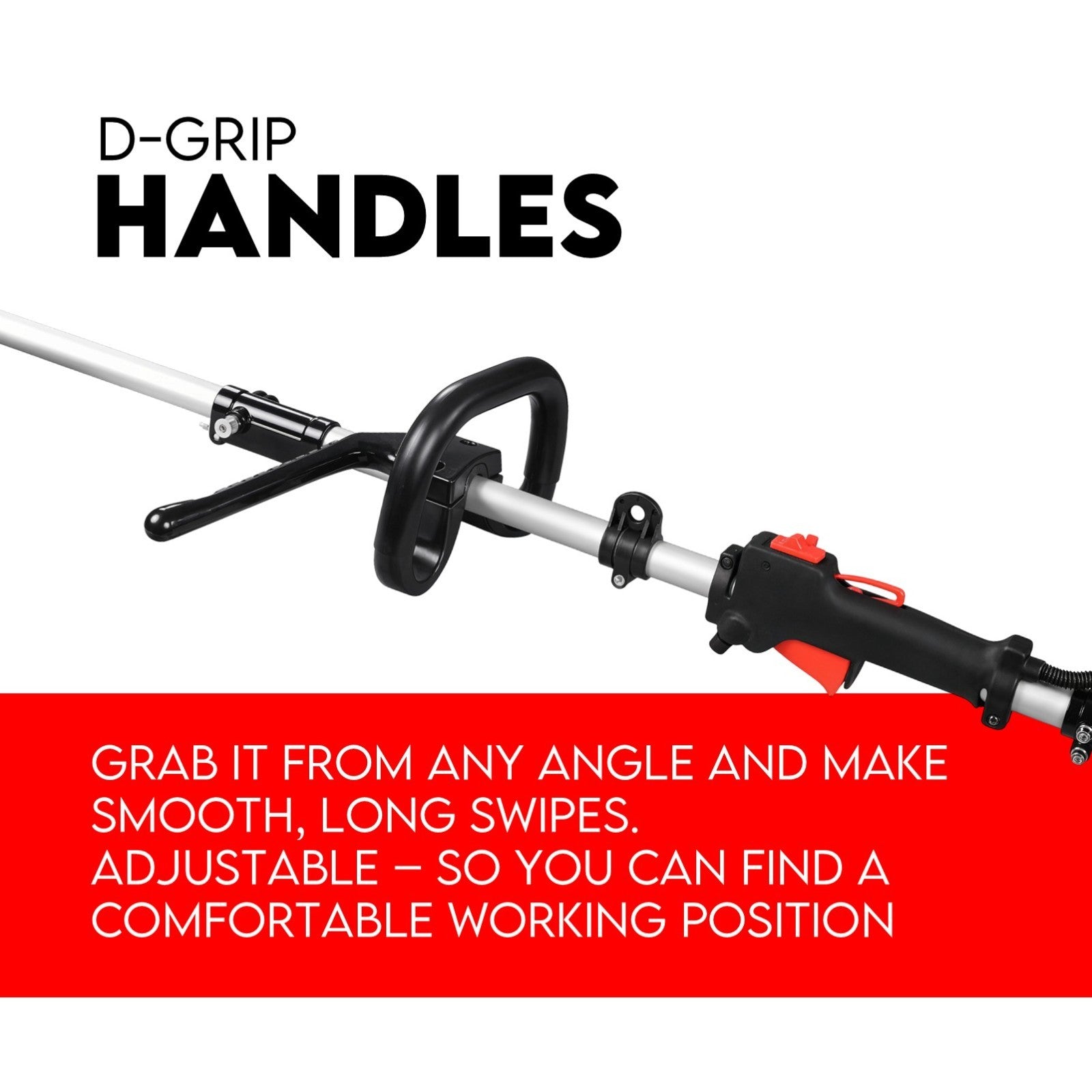 Whipper Snipper Straight Shaft Line Trimmer 31CC Pole Brush Cutter 4 STROKE V379-SNPPERST04