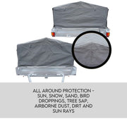 8x5 Box Trailer Cage Canvas Cover (900mm) 3ft Universal Waterproof Rip Resistant V379-TCC8X5X900