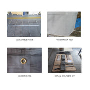 8x5 Box Trailer Cage Canvas Cover (900mm) 3ft Universal Waterproof Rip Resistant V379-TCC8X5X900