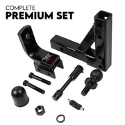 Towbar Adjustable Drop Tow Bar Ball Mount Tongue Hitch Trailer Car 3500KG 50mm V379-TOWBAR16PR