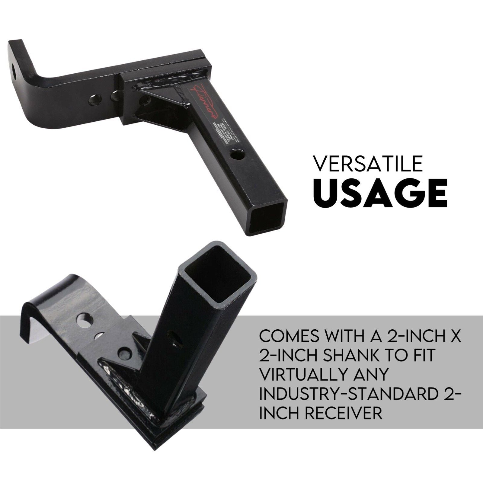 Adjustable Drop Towbar Tow Bar Ball Mount Tongue 2" Hitch Trailer 4000kg V379-TOWBAR5CHR