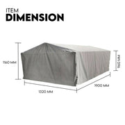 900mm Trailer Cage Canvas Tarp Cover for 6x4 High Quality Cage Universal 3 foot V379-TRAILCOV649001