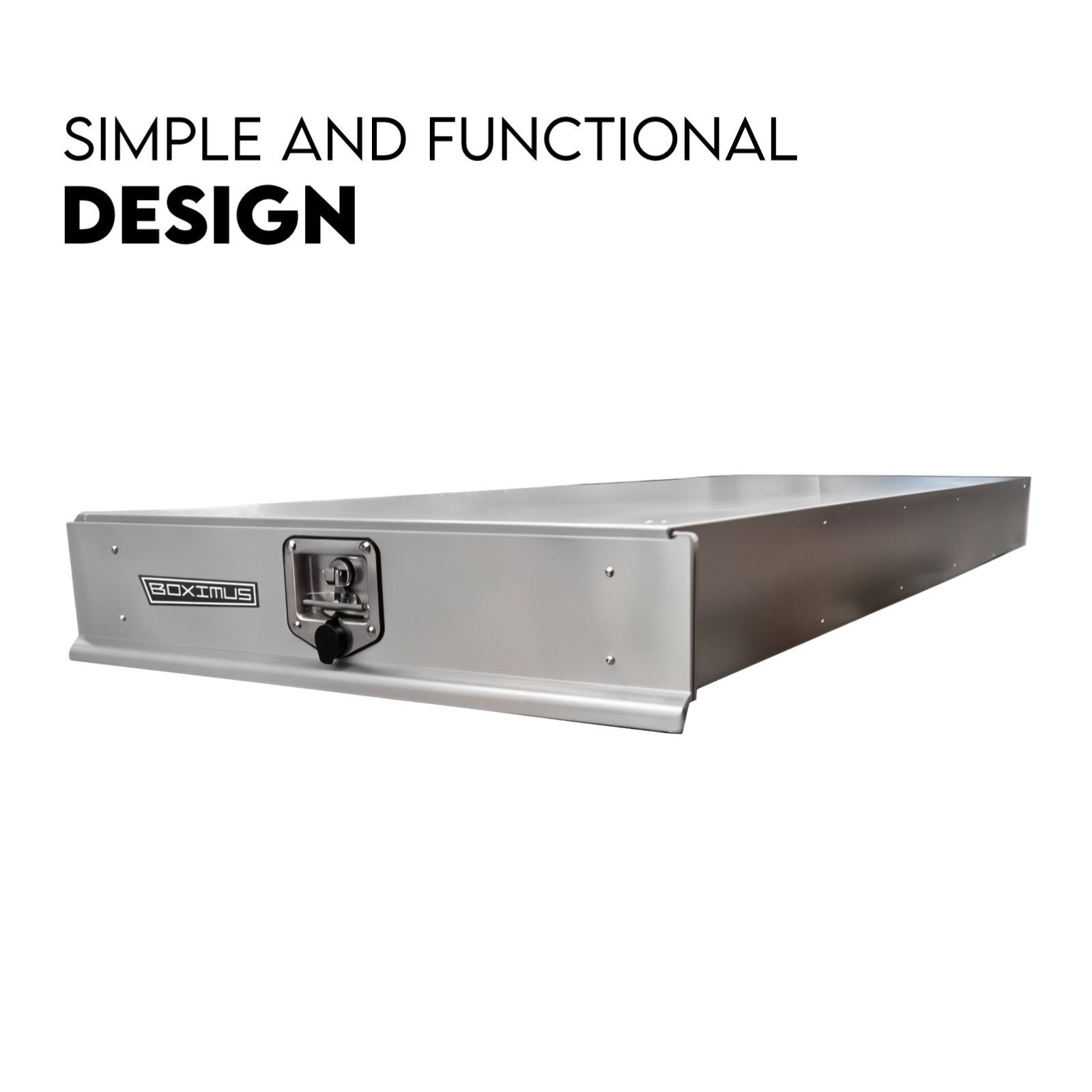 Under Tray Tool Box Trundle Drawer 1500 mm UTE Drawer Dual Extra Cab Toolbox V379-TRNDLCHRM0