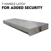 Under Tray Tool Box Trundle Drawer 1500 mm UTE Drawer Dual Extra Cab Toolbox V379-TRNDLCHRM0