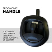 Black Whale Tail T Handle Lock Latch Compression Lock Trailer Ute Toolbox V379-TWLOCKBLCK