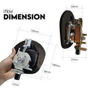 Black Whale Tail T Handle Lock Latch Compression Lock Trailer Ute Toolbox V379-TWLOCKBLCK