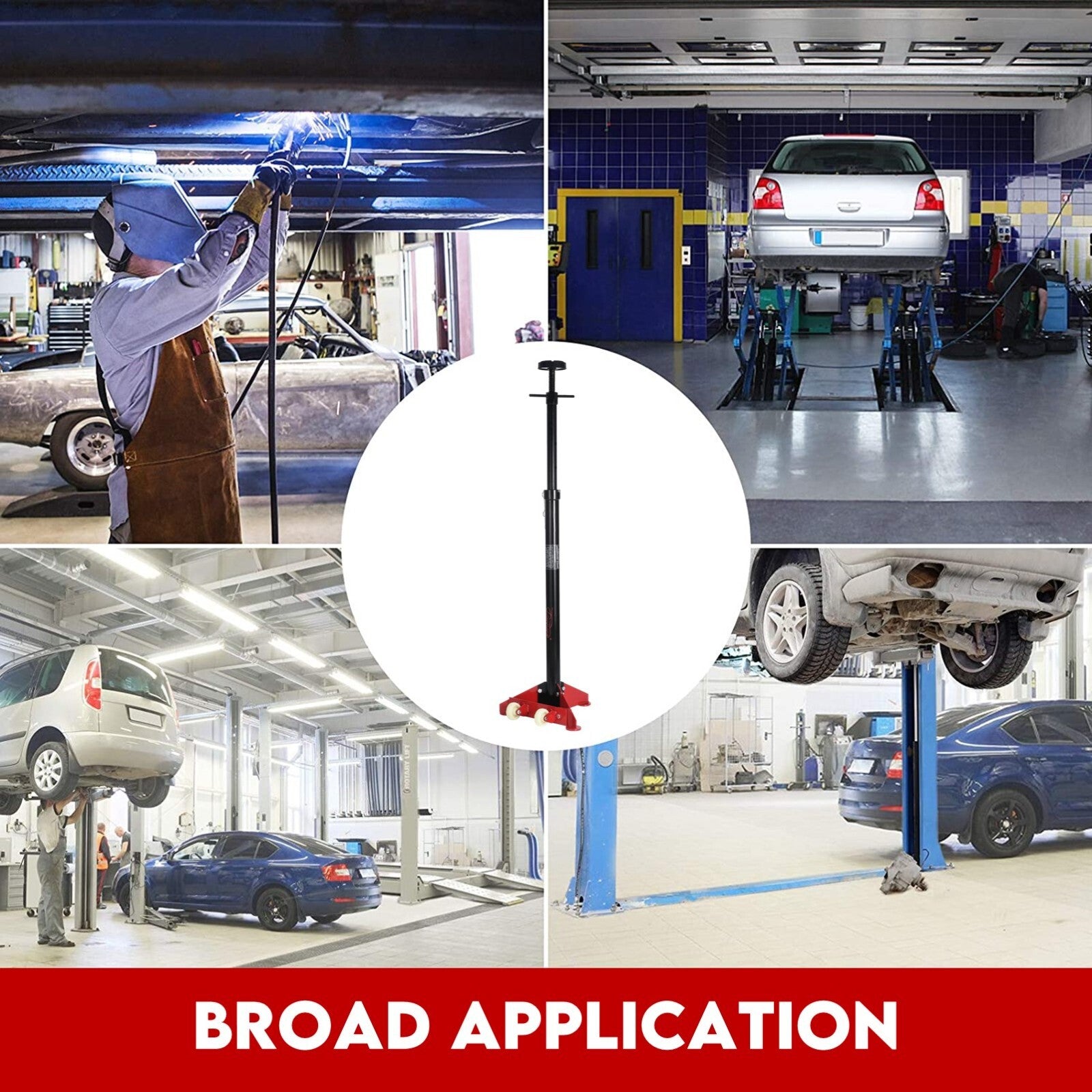Under Hoist Stand 1650lbs 3/4Ton Movable Pole Jack Heavy Duty Support Car Lift V379-UNDERHOIST