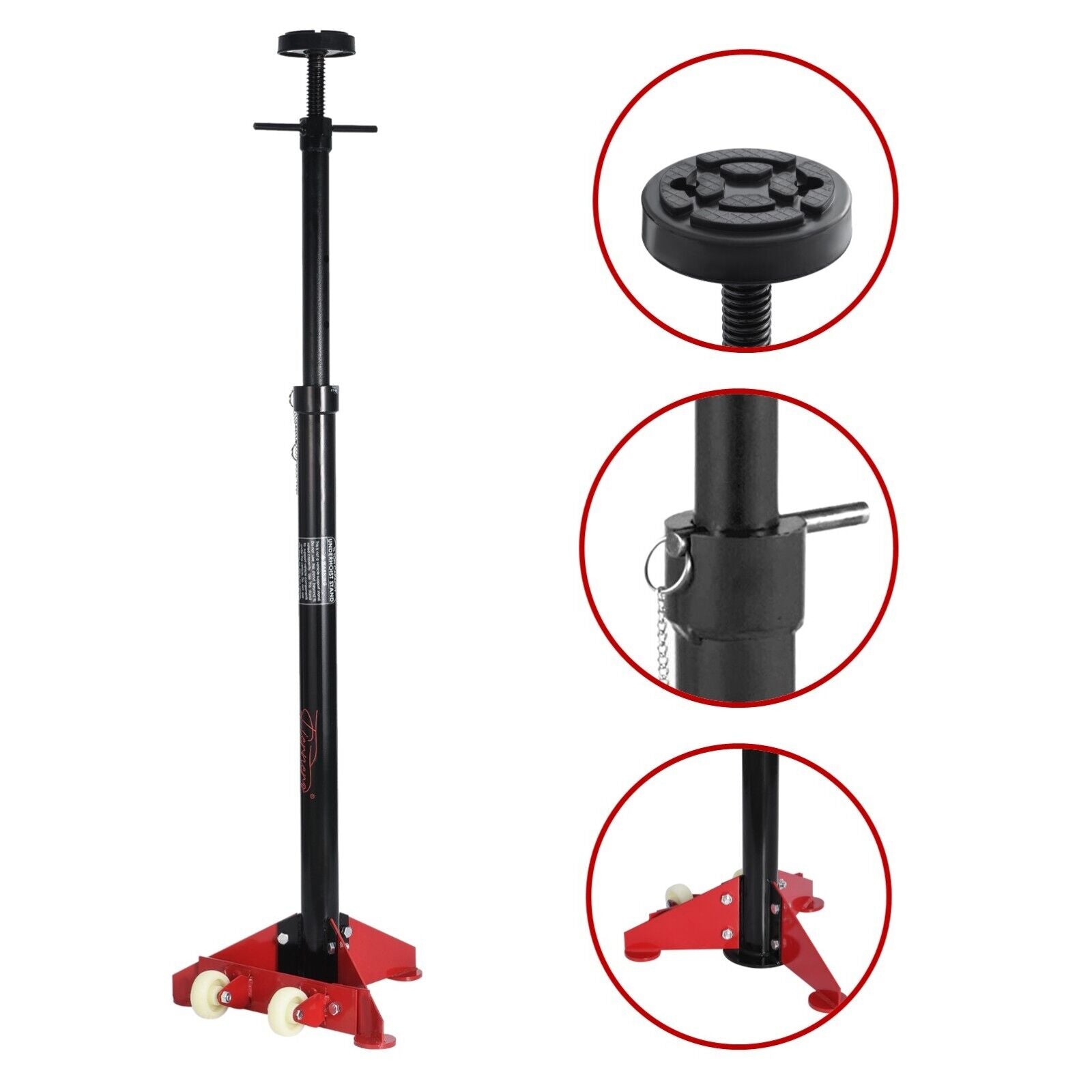 HIGH UNDER CAR SUPPORT STAND TALL AXLE JACK SUPPORT UNDER HOIST STAND LIFTER RAM V379-UNDERHOISTJ001