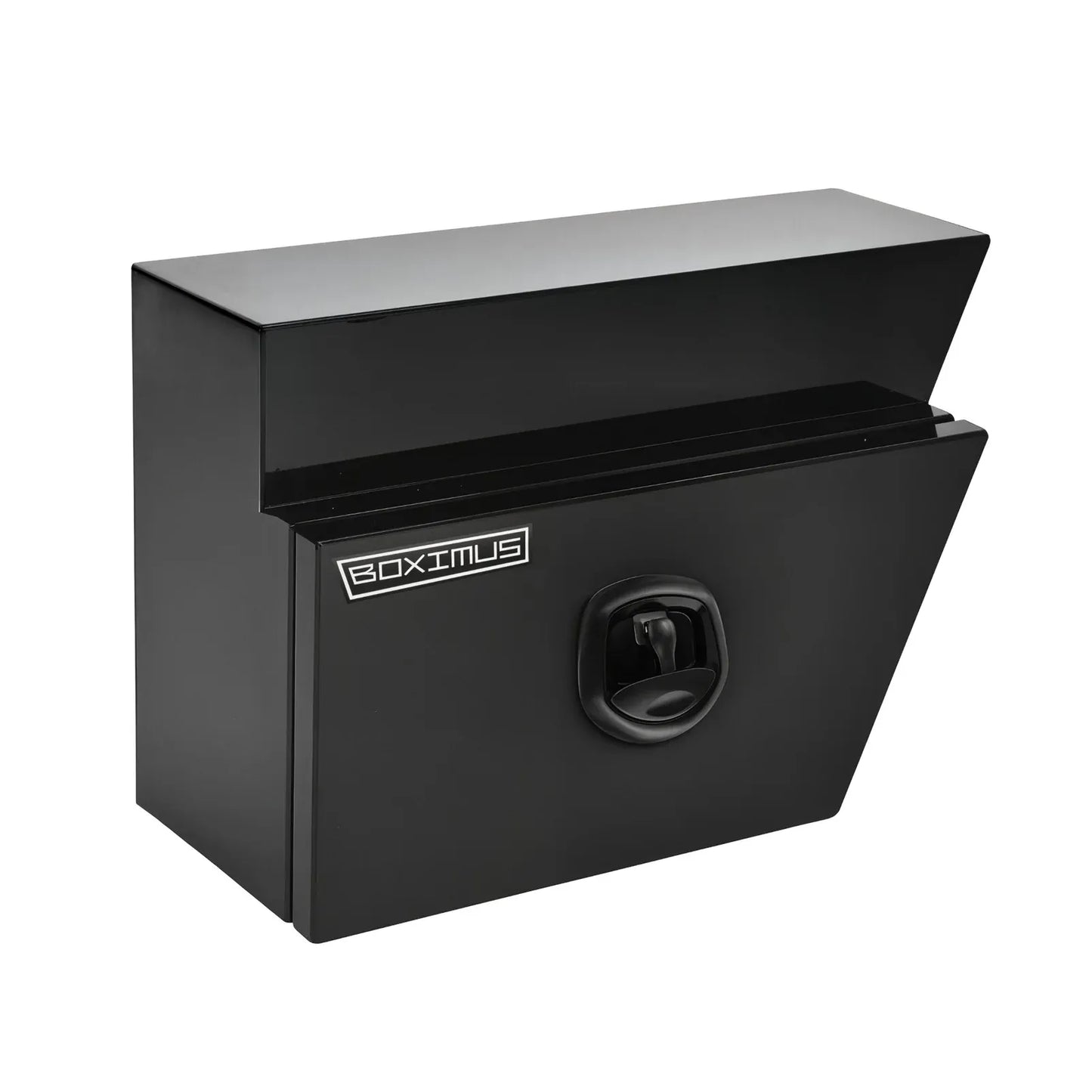 600mm Pair of Under Tray Tool Box Aluminium Undertray Underbody Toolbox Black V379-UTABLCK600