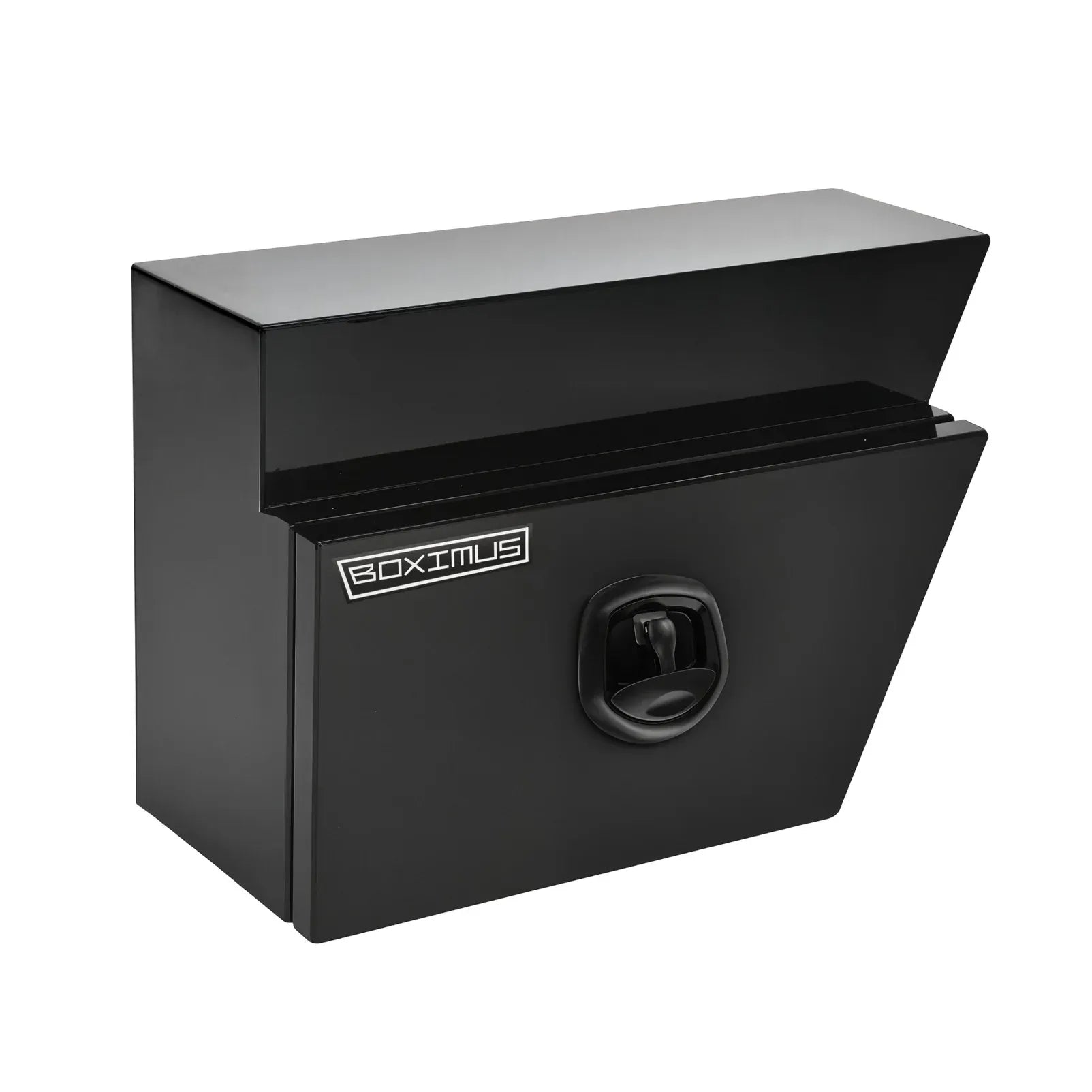 600mm Pair of Under Tray Tool Box Aluminium Undertray Underbody Toolbox Black V379-UTABLCK600
