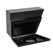 600mm Pair of Under Tray Tool Box Aluminium Undertray Underbody Toolbox Black V379-UTABLCK600