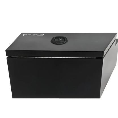 600mm Pair of Under Tray Tool Box Aluminium Undertray Underbody Toolbox Black V379-UTABLCK600