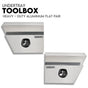 600mm Pair of Under Tray Undertray Tool Box Aluminium Alloy Underbody Toolbox V379-UTAFLAT600