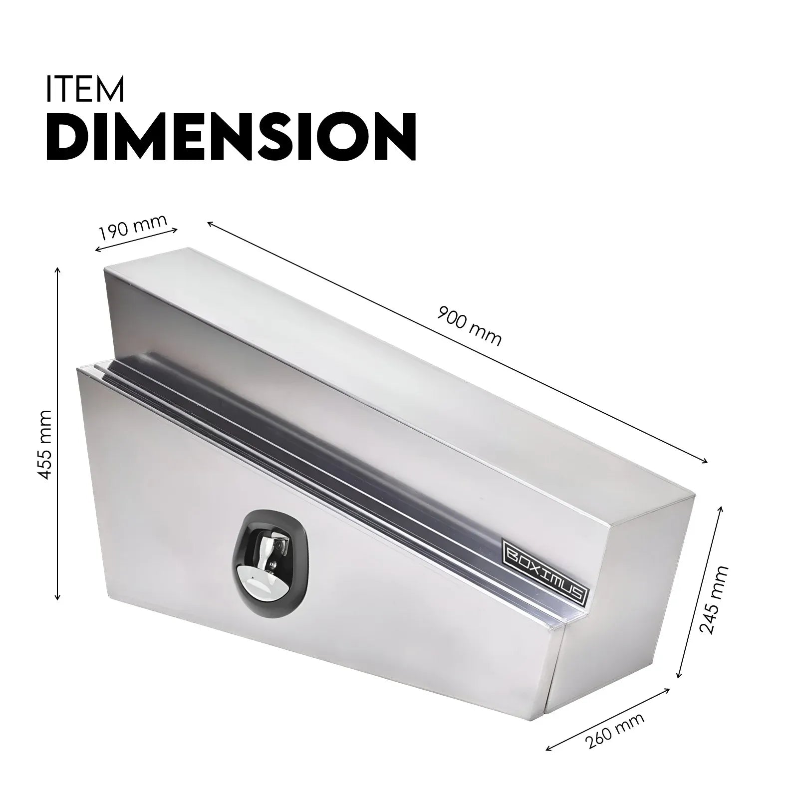 900mm Under Tray Tool Box Pair Aluminium Toolboxes Set Truck Undertray Underbody V379-UTALFLT900