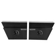 Under Tray Tool Box Underbody Pair Set 600mm Black Aluminium