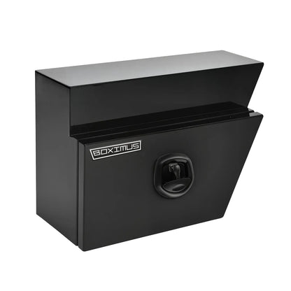 Under Tray Tool Box Underbody Pair Set 600mm Black Aluminium V379-UTRYBLKR6SET05
