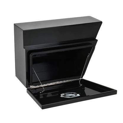 Under Tray Tool Box Underbody Pair Set 600mm Black Aluminium V379-UTRYBLKR6SET05