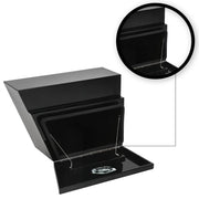 Under Tray Tool Box Underbody Pair Set 600mm Black Aluminium