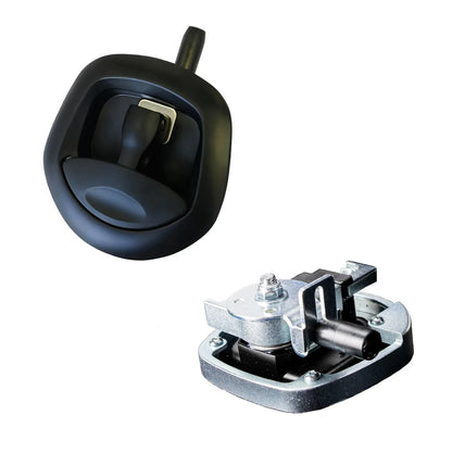 Under Tray Tool Box Underbody Pair Set 600mm Black Aluminium V379-UTRYBLKR6SET05