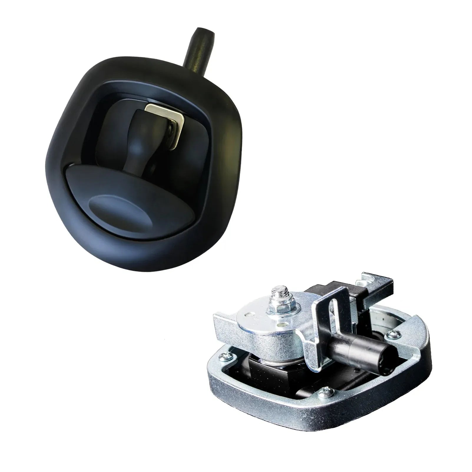 Under Tray Tool Box Underbody Pair Set 600mm Black Aluminium