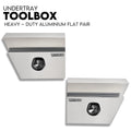 Under Tray Tool Box Underbody Pair Set 600mm Aluminium