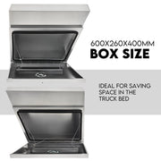 Under Tray Tool Box Underbody Pair Set 600mm Aluminium