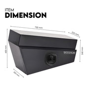 750mm Pair of Under Tray Undertray Tool Box Steel Underbody Toolbox V379-UTSBLCK750