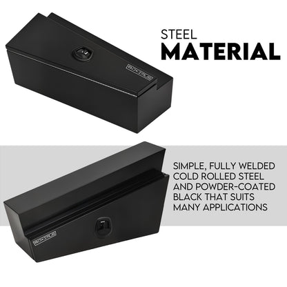 900mm Black Pair of Under Tray Undertray Tool Box Steel Underbody Toolbox Truck V379-UTSBLCK900
