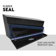 900mm Black Pair of Under Tray Undertray Tool Box Steel Underbody Toolbox Truck V379-UTSBLCK900