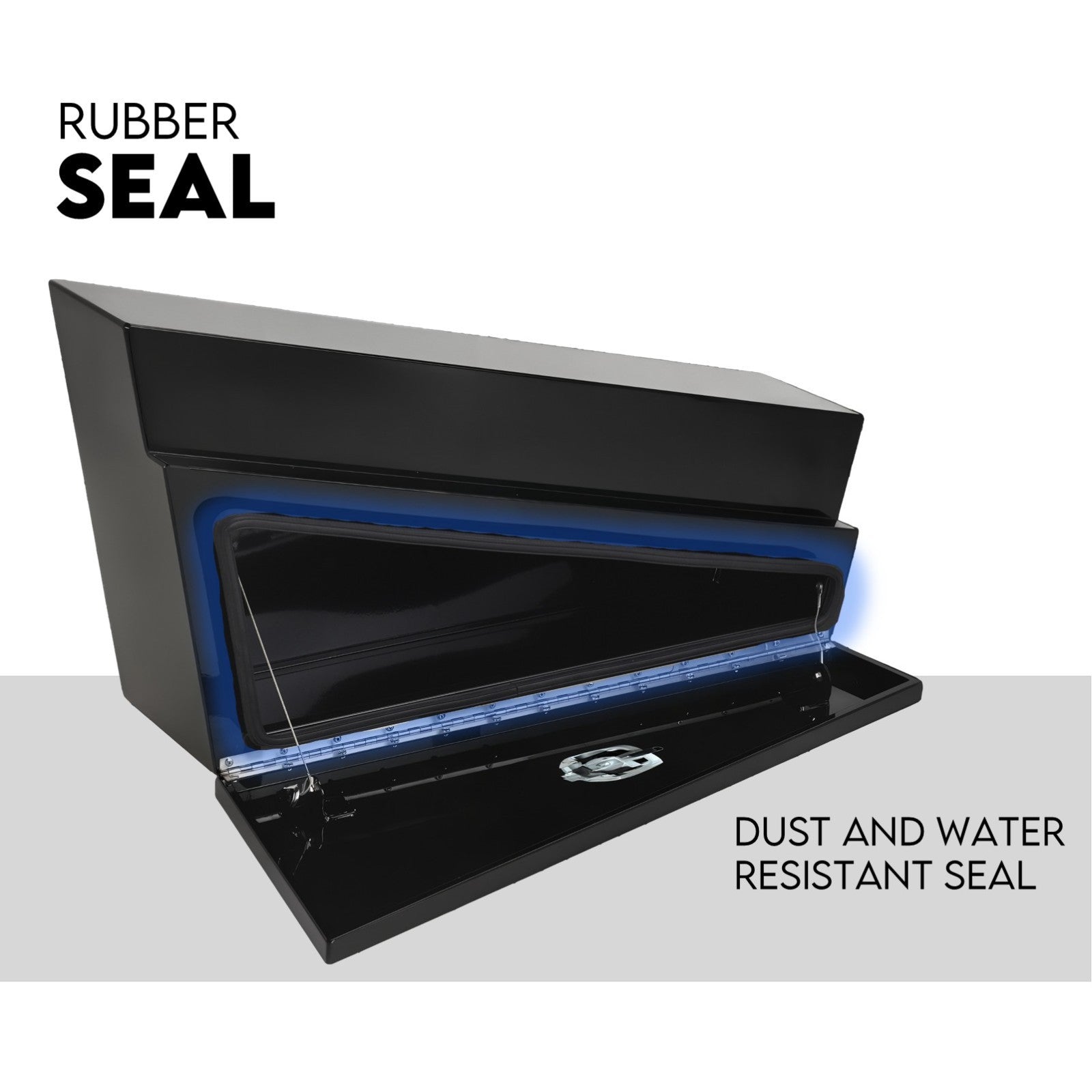 900mm Black Pair of Under Tray Undertray Tool Box Steel Underbody Toolbox Truck V379-UTSBLCK900