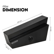 900mm Black Pair of Under Tray Undertray Tool Box Steel Underbody Toolbox Truck V379-UTSBLCK900