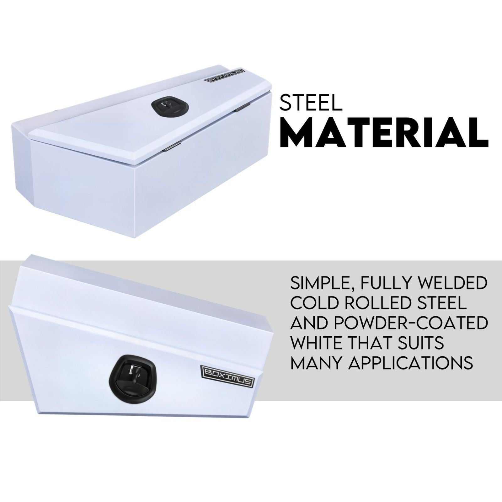 750mm Pair Set Under Tray Ute Tool Box Storage Truck Trailer Underbody Toolbox V379-UTSTWHT750