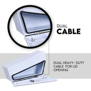 750mm Pair Set Under Tray Ute Tool Box Storage Truck Trailer Underbody Toolbox V379-UTSTWHT750