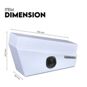 750mm Pair Set Under Tray Ute Tool Box Storage Truck Trailer Underbody Toolbox V379-UTSTWHT750