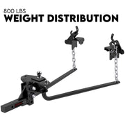 800lbs Weight Distribution Hitch System Load Leveller Caravan Anti Sway Bars V379-WGHTDIS800