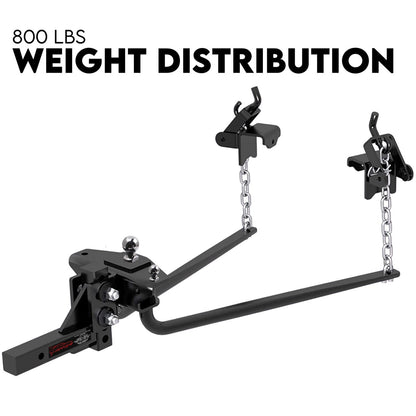 800lbs Weight Distribution Hitch System Load Leveller Caravan Anti Sway Bars V379-WGHTDIS800