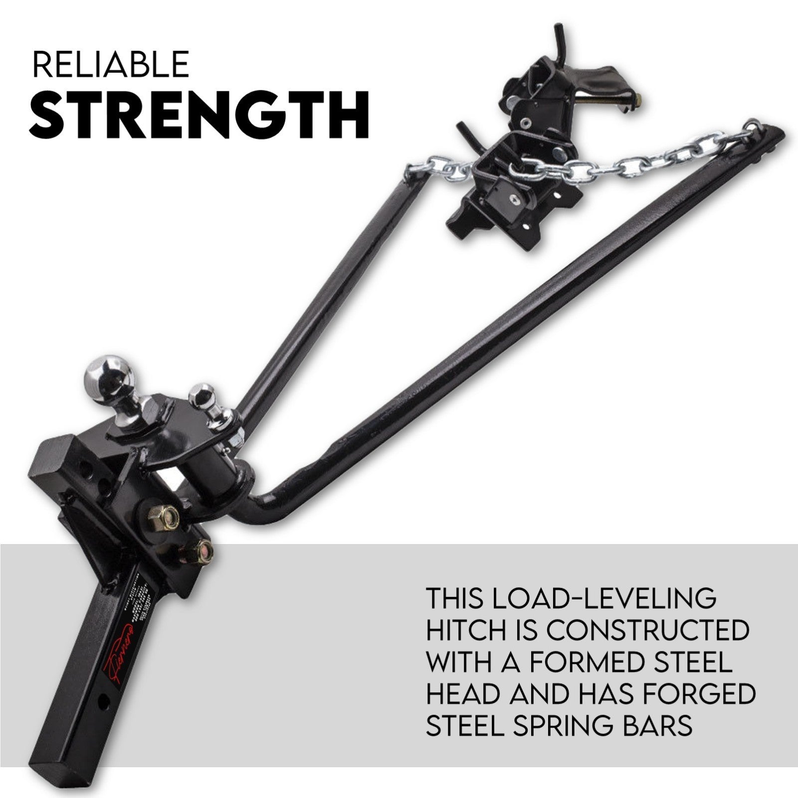 800lbs Weight Distribution Hitch System Load Leveller Caravan Anti Sway Bars V379-WGHTDIS800