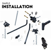 800lbs Weight Distribution Hitch System Load Leveller Caravan Anti Sway Bars V379-WGHTDIS800