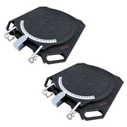 2 pc Aluminum Wheel Alignment Turntable Pair 360° Rotating Turn Plate 2 Ton