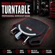 2 pc Aluminum Wheel Alignment Turntable Pair 360° Rotating Turn Plate 2 Ton
