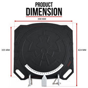 2 pc Aluminum Wheel Alignment Turntable Pair 360° Rotating Turn Plate 2 Ton