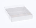 100 Pack of 15cm Square Invitation Coaster Favor Function product Presentation Cookie Biscuit Patisserie Gift V382-100INVBOXWH15X15X4