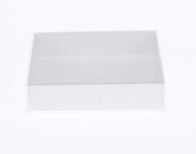 100 Pack of 15cm Square Invitation Coaster Favor Function product Presentation Cookie Biscuit Patisserie Gift V382-100INVBOXWH15X15X4