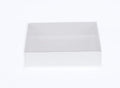 100 Pack of 8cm Square Wedding Invitation Coaster Favor Function product Presentation Cookie Biscuit V382-100INVBOXWH8X8X2