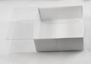 100 Pack of 8cm Square Wedding Invitation Coaster Favor Function product Presentation Cookie Biscuit V382-100INVBOXWH8X8X2