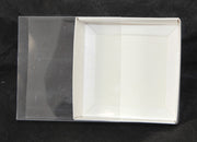 100 Pack of 8cm Square Wedding Invitation Coaster Favor Function product Presentation Cookie Biscuit V382-100INVBOXWH8X8X2