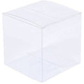 100 Pack of 8cm Square Cube - Product Showcase Clear Plastic Shop Display Storage Packaging Box V382-100PVC8X8X8