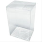 100 Pack of 5x8cm Clear PVC Plastic Folding Packaging Small rectangle/square Boxes for Wedding Jewelry Gift V382-100RECTPVC5X5X8